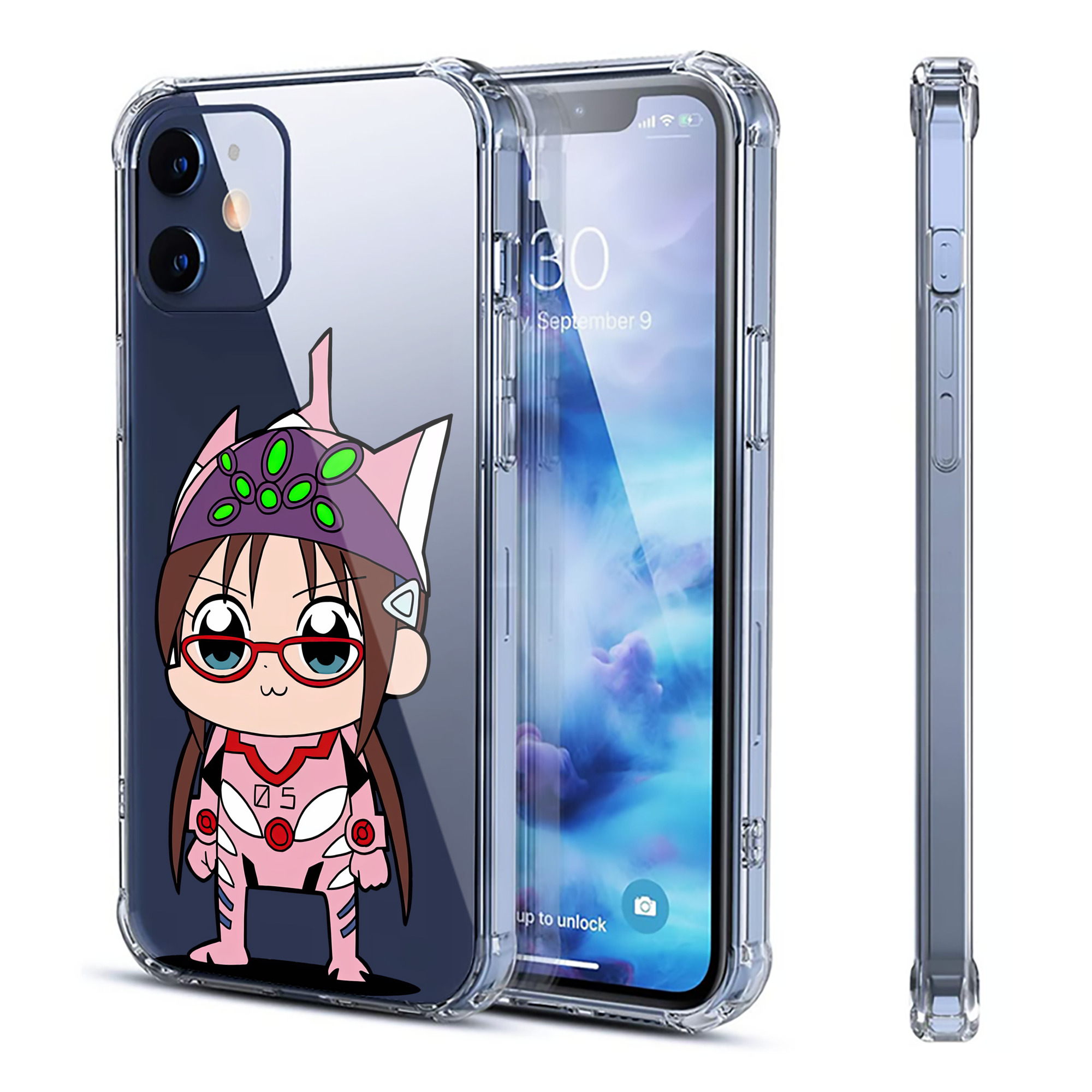 （画像用） EVA 新世紀エヴァンゲリオン 【iPhone 12シリーズ対応】透明スマホケース（クリアソフトケース）